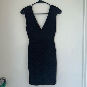 Forever 21 black & gold mini dress ( S )